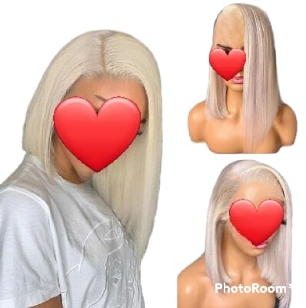 Blonde Bob wig lace front